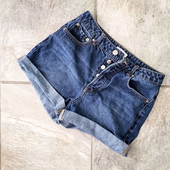 Forever21 Button Fly Jean Cutoff Shorts Women's 26 - Picture 1 of 7